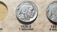 1928 S Buffalo Nickel From A Set