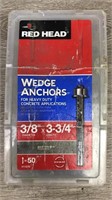 Red Head Wedge Anchors For Heavy Duty Concrete