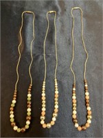 (3) Beaded Necklaces