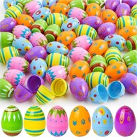 200 JOYIN Easter Printed Plastic Eggs for Egg Hunt