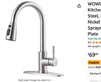 WOWOW Kitchen Faucet with Sprayer