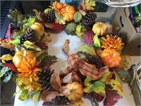 2 fall wreaths (in excellent condition) 1