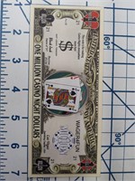 One million casino night dollars novelty banknote