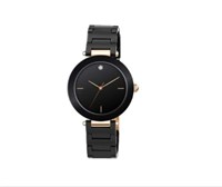 Time and Tru Women's Rose and Black  Tone Watch