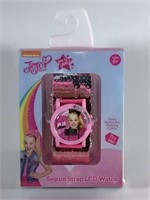 JoJo Siwa Sequin Strap Flashing Dial Watch (Pink)