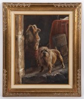 A. FOURNIER TERRIER PAINTING