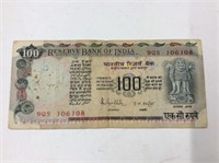100 Rupees India 1979