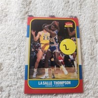 1986-87 Fleer Basketball LaSalle Thompson Rookie