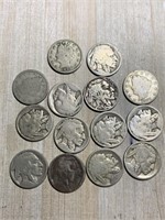 LOT OF MISC BUFFALO & V NICKELS