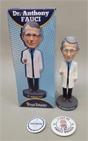 Dr. Anthony Fauci Bobble Heads & Button Pins