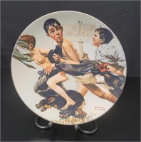 Norman Rockwell THE STREAKERS Collector's Plate