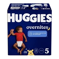 B1301  Huggies Overnites Diapers Size 5, 44 Ct.