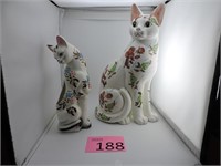 Norlenes Japan 14" Porcelain Cat & Planter