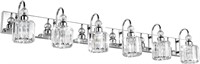 $187  Ralbay Modern Crystal Vanity Lights 6-Lights