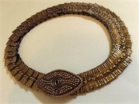 VINTAGE HARWILL MEDALLION BELT ANTIQUE GOLD TONE