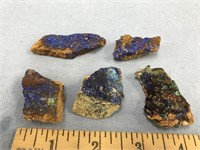 5 Pieces of peacock ore   (a 7)