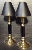 Lovely black and gold candle holders
