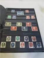 STAMP BOOK WITH 329 GERMAN STAMPS