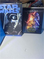 1 STAR WARS VHS SET & 1 DVD BLUERAY