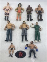 (JT) 9 WWE Action Figures Including 2003 John