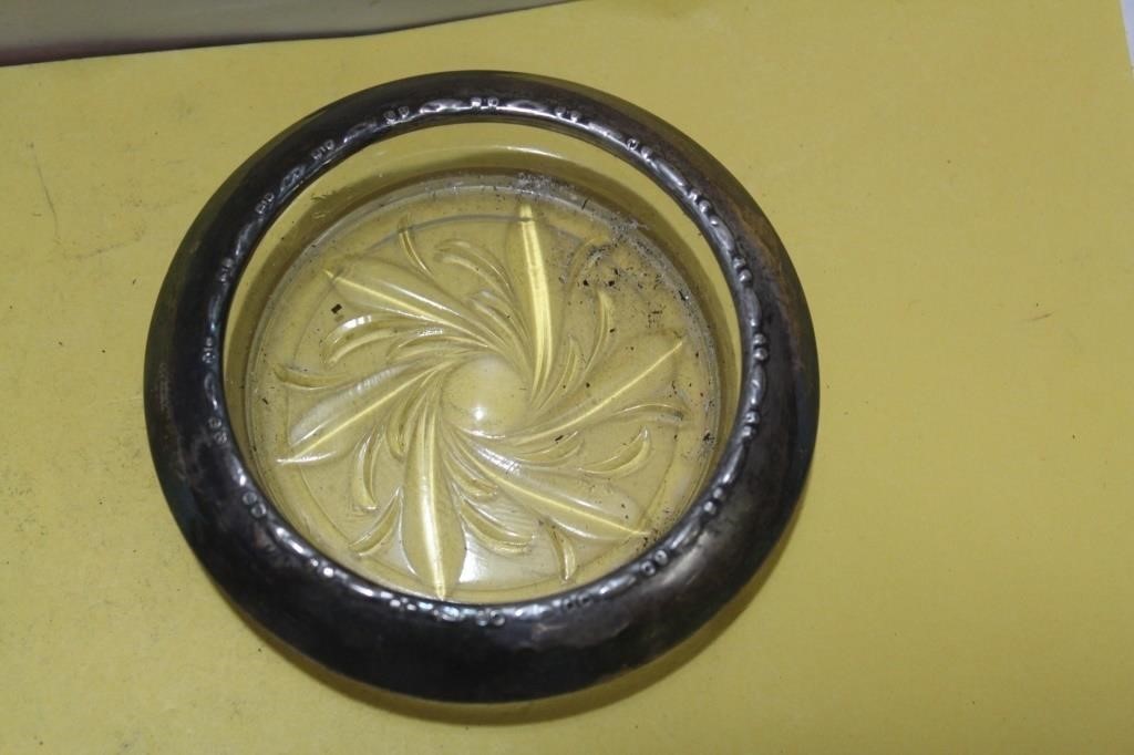 A Sterling Rim Coaster