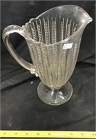 Clear Glass Water Pitcher