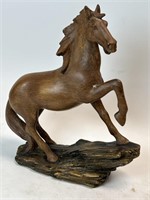 Horse Sculpture 12 1/2” Poly Resin?