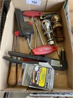 RIVET GUN, HITCH BALLS, TORCH, FILES