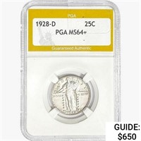 1928-D Standing Liberty Quarter PGA MS64+