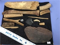 Interesting lot of bone artifacts from St. Laurenc