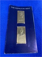 Hamilton Mint Presidents Ingots