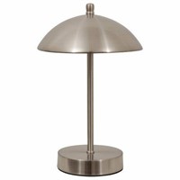 Mini Dome Lamp, Brushed Steel