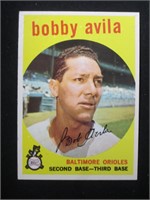 1959 TOPPS #363 BOBBY AVILA ORIOLES VINTAGE