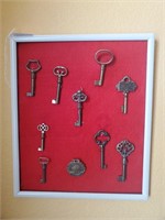 Vintage Skeleton/Bank Key Display