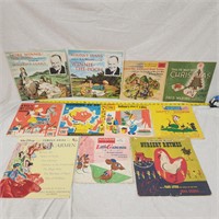 12 Kids Vintage & Rare Children's Vinyl Records