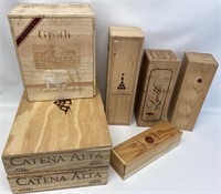 Wine Bottle Advertising Crates.