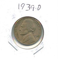 1939-D Jefferson Nickel