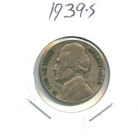 1939-S Jefferson Nickel