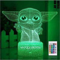 Star Wars 3D Night Light:Baby Yoda LED Lamp with
