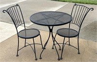 Metal patio table - 28” wide