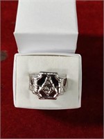 Size 10 Mason Ring Replica Silvertone New