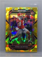 Kenny McIntosh 2023 Prizm Draft Gold Cracked Ice