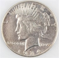 Coin 1934-S  U.S. Peace Silver Dollar Choice