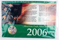 Coin 2006 American Silver Eagle Colorized /History