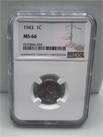 1943 NGC MS66 Steel Penny