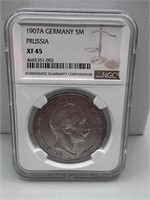 1907-A NGC XF45 Germany 5M Prussia Coin