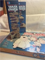 Family Guy Monopoly game and Jenna game