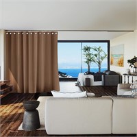 Room Divider Curtain  8ft x 15ft (Mocha)