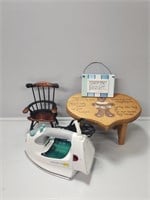 Black and Decker Iron, Doll Sized Chair