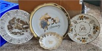 Lot of 4 Decorative Wall Plates
